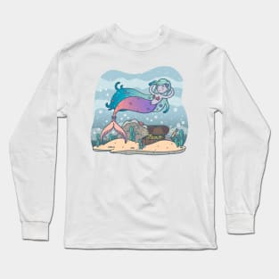 Lazy Mermaid Long Sleeve T-Shirt